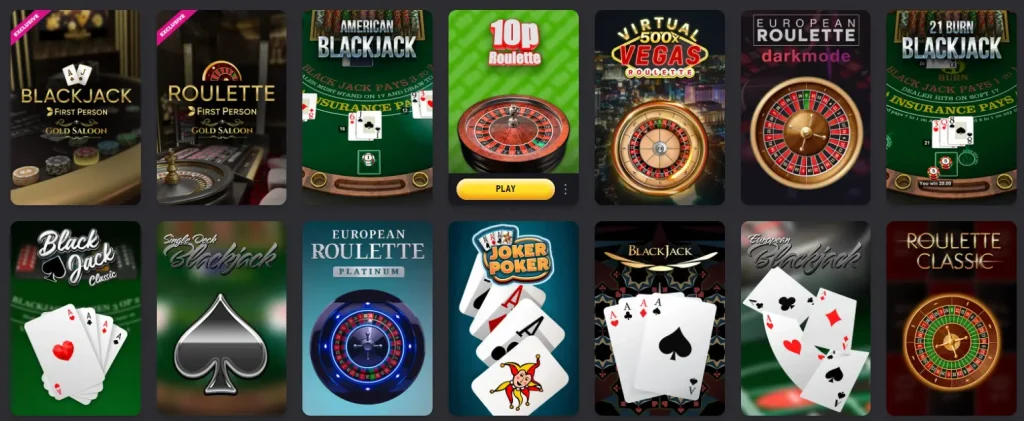 fezbet Tischspiele
